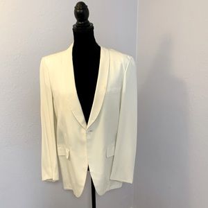 Authentic 60’s Prom Dinner Jacket, Mens 36, Creme Dinner Jacket